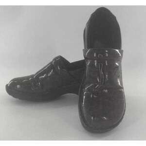 Born‎ BOC Peggy Clogs Womens 10 Patent Leather Cheetah Leopard Chunky  Platform
